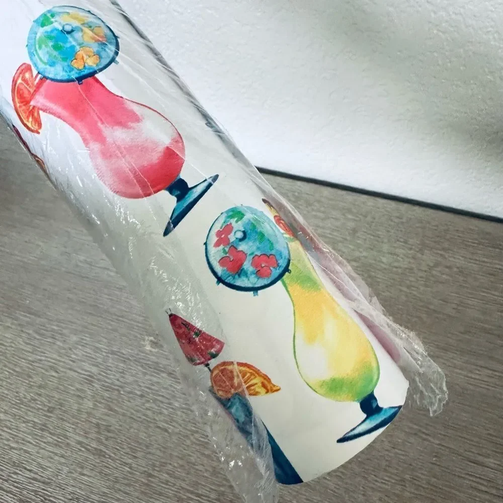 Tommy Bahama Tropical Cocktail Drinks Gift Wrap Wrapping Paper Roll